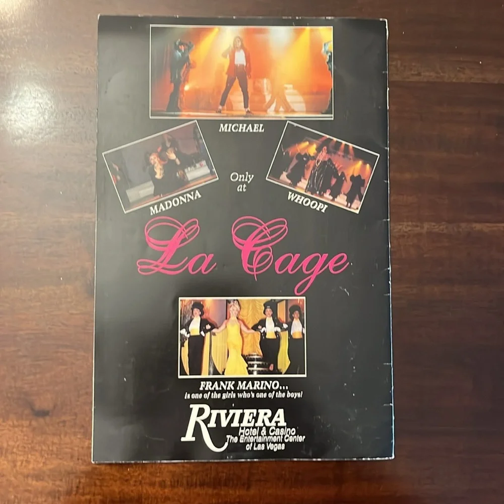 “La Cage” Brochure / Playbill - from old Riviera Hotel/Casino - Picture 4 of 4